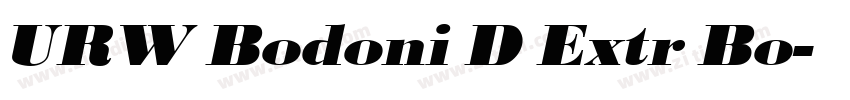 URW Bodoni D Extr Bo字体转换 URW Bodoni D Extr Bo字体转换